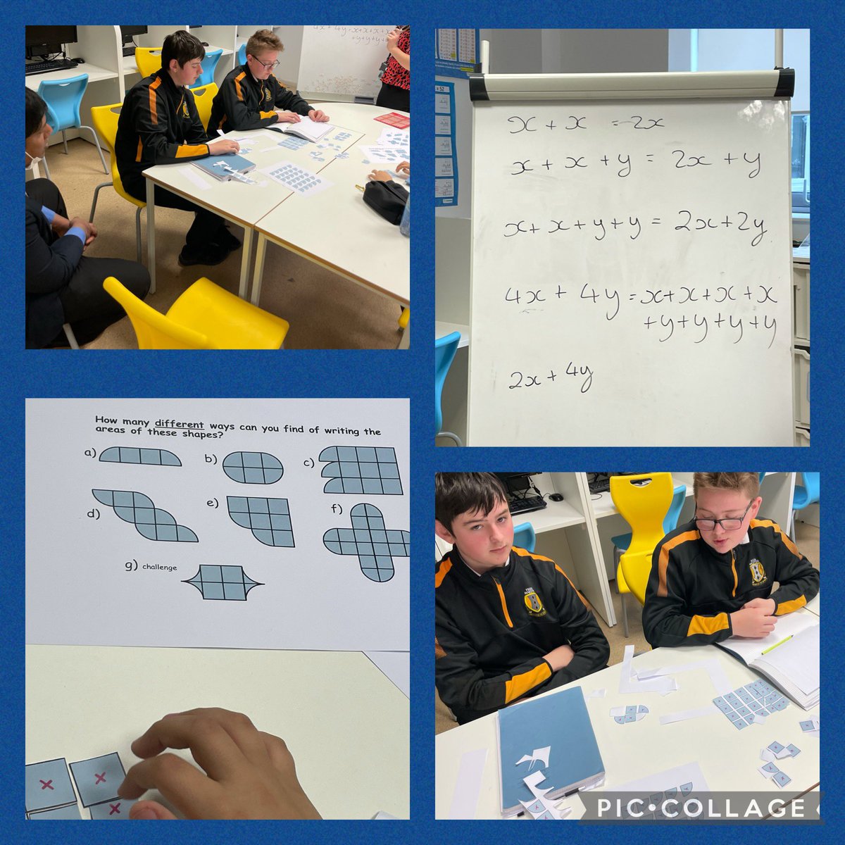 SJNMaestegALN's tweet photo. Year 8 were introduced to algebra today. They were X-cellent! 😁👏🏻#HandsOnMaths👐🏻 #SJNurture🌱@MaestegSchool🖤💛 #MotivatedToStrive 💪🏻 https://t.co/2joL6Rpg1D