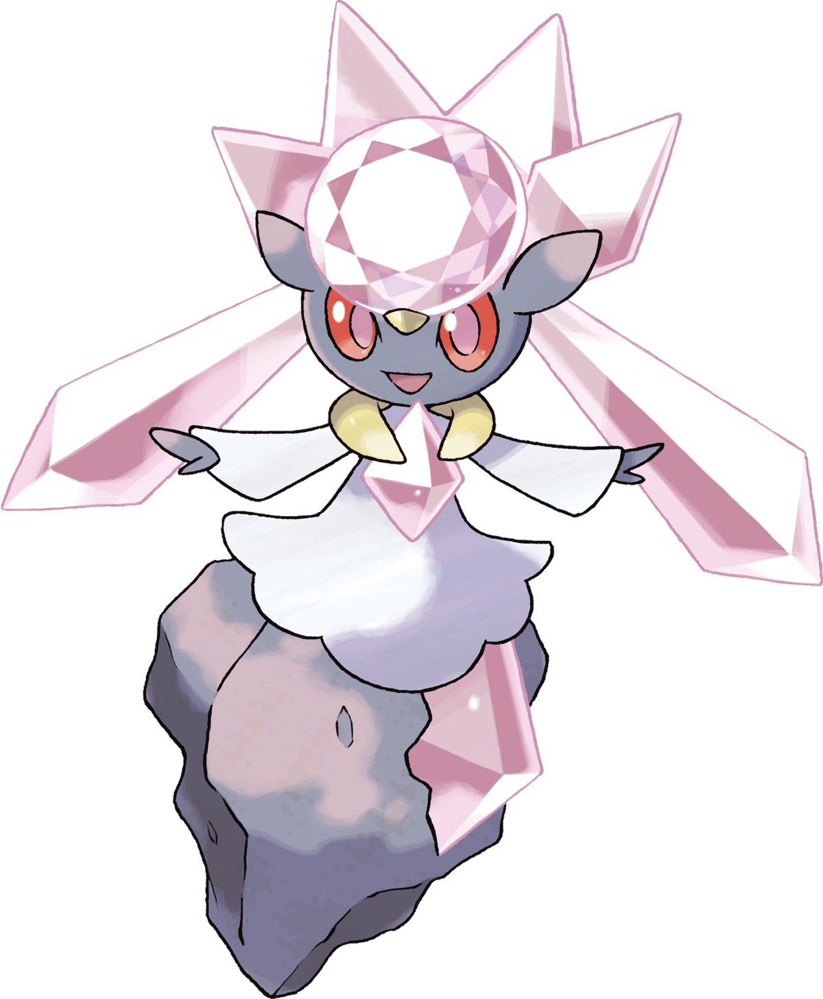 3:Diancie Bien que malheureusement je n'ai jamais pu l'avoir dans...