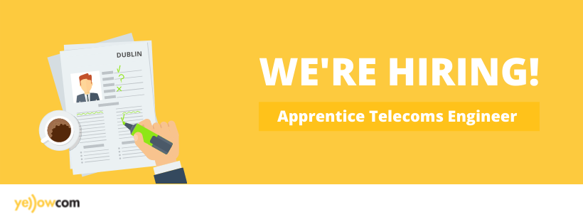 yellowcomltd's tweet photo. We are hiring an apprentice telecoms engineer to join our growing team in Dublin!
Full training provided βοΈ
Apply here: https://t.co/q579KkLIN7
#careersdublin #hiringdublin #jobsdublin #apprenticeshipsdublin #apprenticeengineer https://t.co/AVDC42HVyv