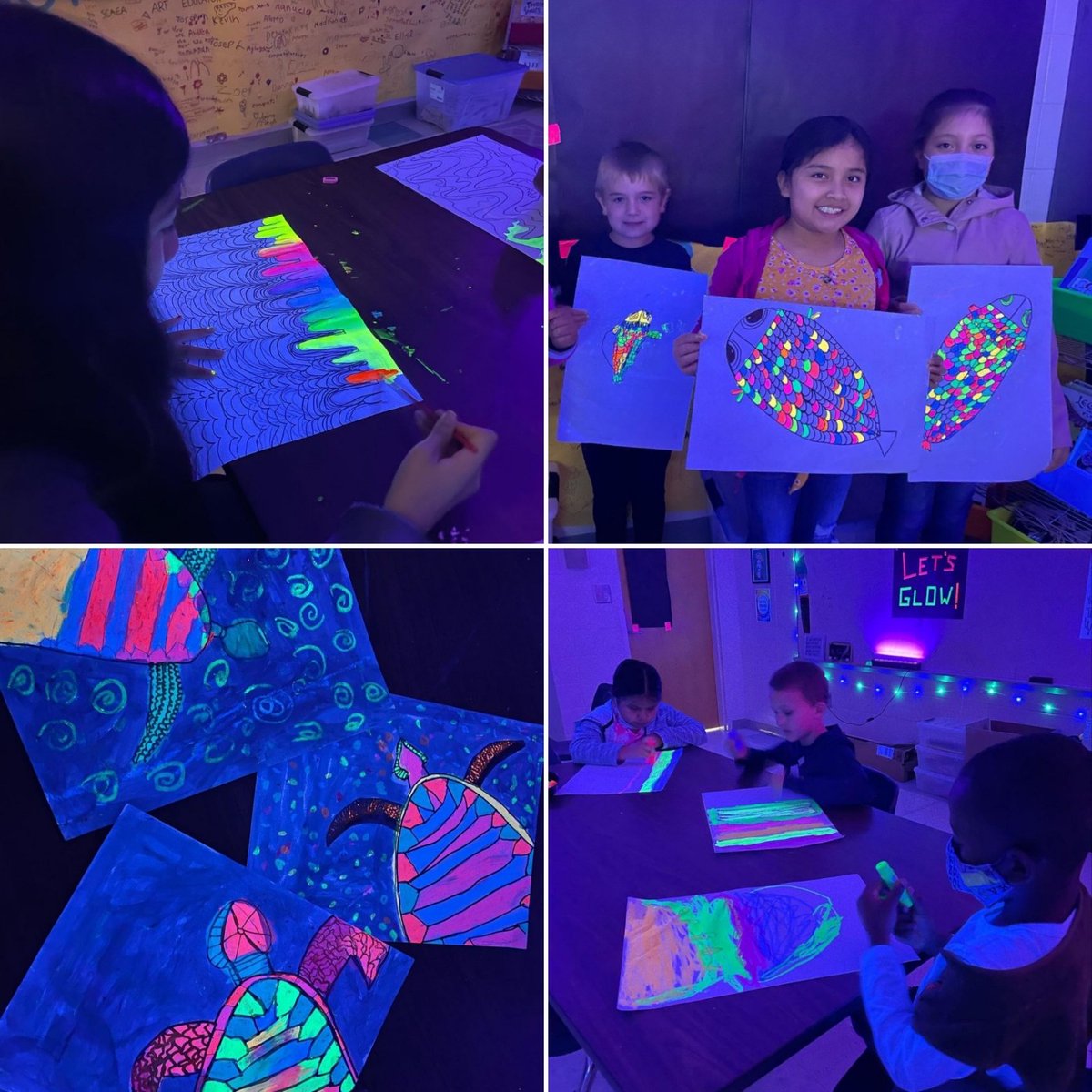 BereaElementary's tweet photo. 🌟 Glow Art fun started today! Be sure to come check it all out at "Amping Up the Arts" Night on April 14th 6:00pm-7pm. There will be lots more to see and do!
#artsnight #bereaelementary https://t.co/USLWk3ptQy