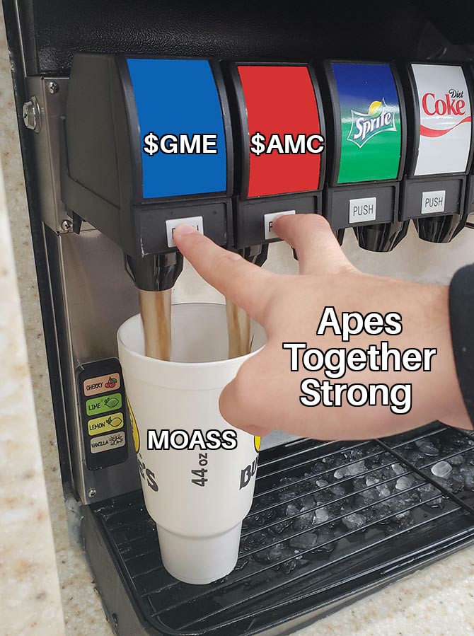 SalMemeLord's tweet photo. $AMC $GME
#ApesTogetherStrong 
#MOASS https://t.co/IuUWfKyIS5