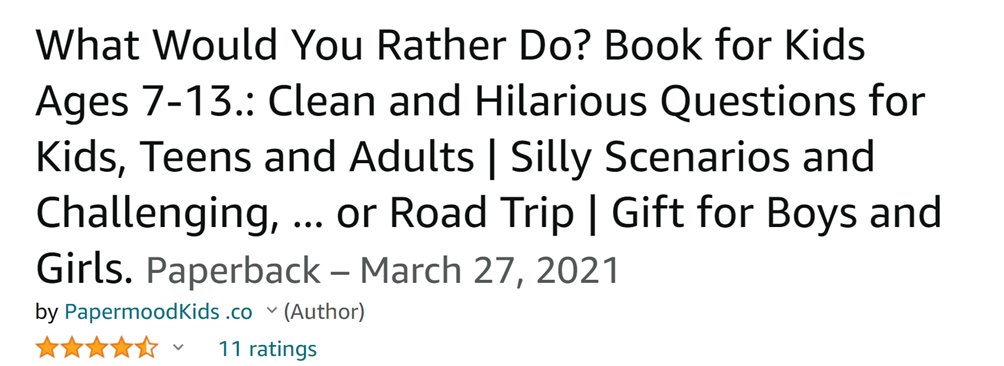 Your book's title should usually be the main keyword you're going to target.

The subtitle however.....