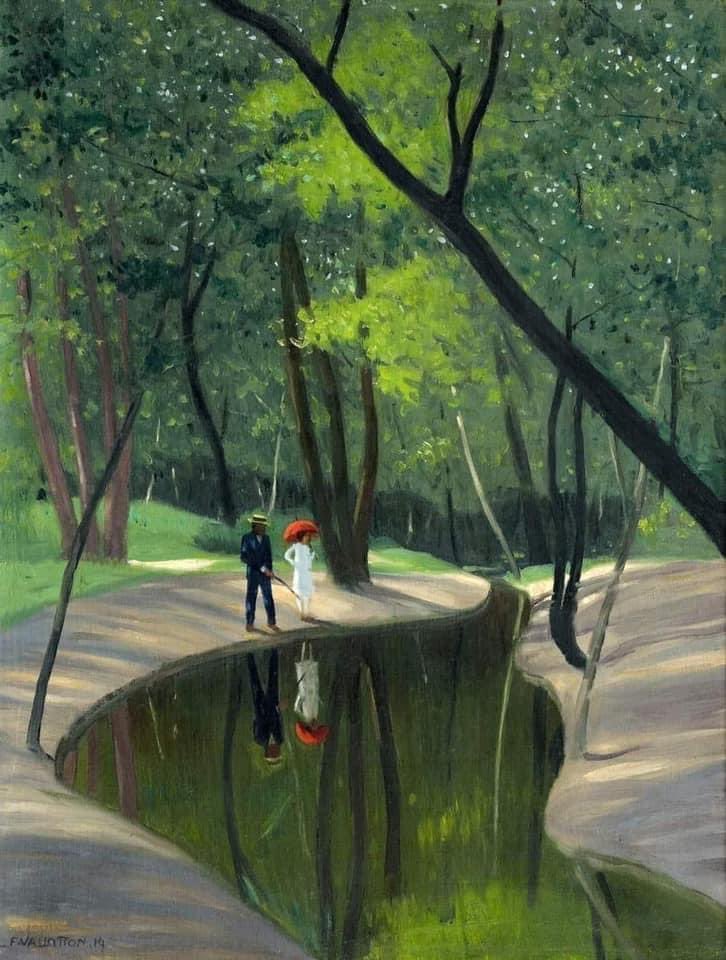 PinarKanat's tweet image. Felix Vallotton (Swiss-French, 1865-1925)
′′ Bois de Boulogne ", 1919
Oil on canvas, 60,5 x 45,5 cm
Private collection.