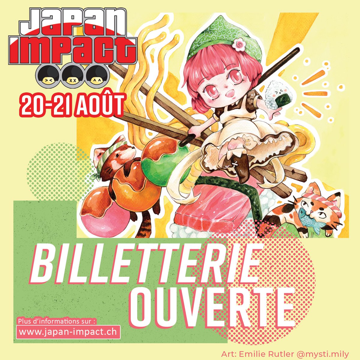 Vous nous l'avez demandé, elle revient ! La billetterie en ligne de Japan Impact rouvre ses portes aujourd’hui ! 
Shop.japan-impact.ch
Venez faire le plein de culture japonaise les 20 et 21 août 2022 à Lausanne !🇯🇵🎏
#Japanpact2022