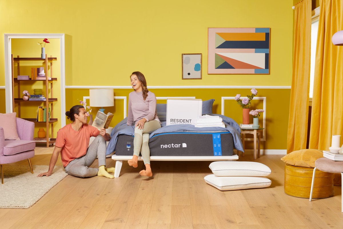 nectarsleep's tweet image. There's no wrong side of this bed...welcome to the bright side! 💛💡