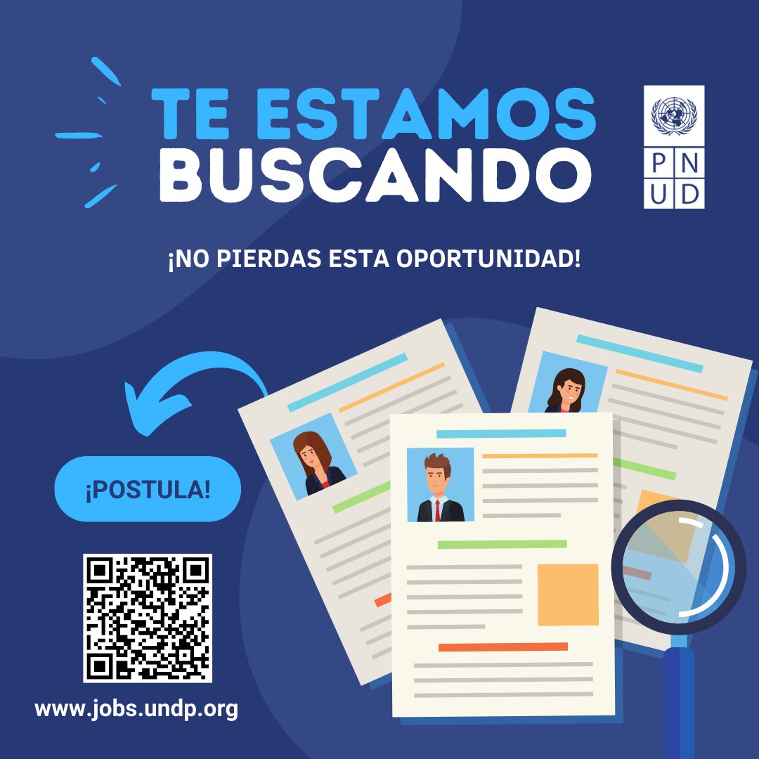 PNUDBolivia's tweet photo. ¡Únete al equipo del #PNUDBolivia!

📢Vacante: Pasantía en Redacción y Redes Sociales 
📅Fecha límite de postulación: 10 de abril de 2022

Más información en: https://t.co/qA664sToNX

#TrabajaConPNUD #JobsUNDP
@ONUBolivia https://t.co/rKVh0pIKpK