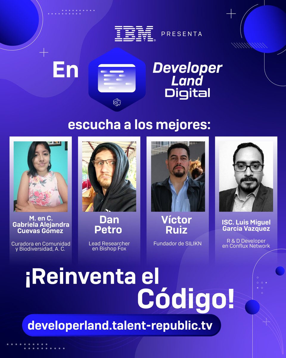 PescaData's tweet photo. ¡Reinventa el Código!
No te pierdas nuestra participación en Developer Land Digital con la ponencia: "Escalando soluciones para pesquerías en pequeña escala"
📆Te esperamos este 7 de abril a las 15:30 hrs.
🔗Más información: https://t.co/TJ6bQ5QZob
@talentrepublic_ https://t.co/UIKQ6FJyVi