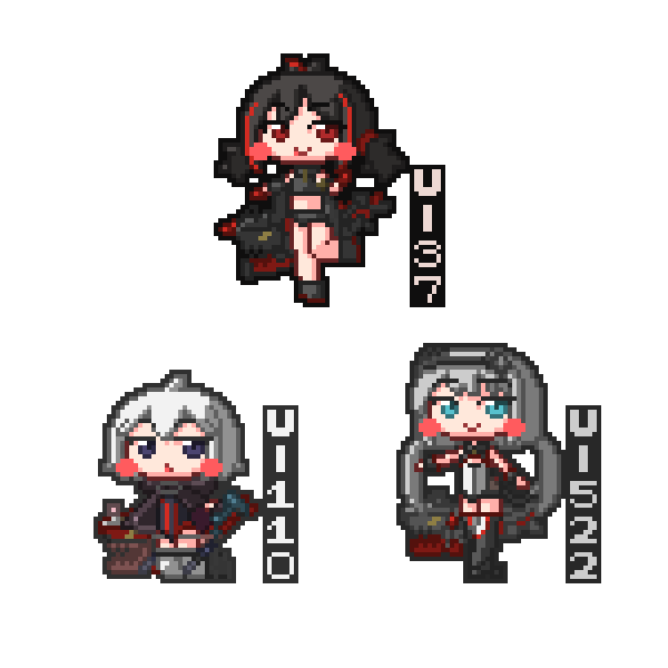 inu_sd's tweet photo. ドットのU-37とU-110とU-522
かわいい
#アズールレーン #アズレン
#U37 #U110 #U522 https://t.co/a50JKf97JM