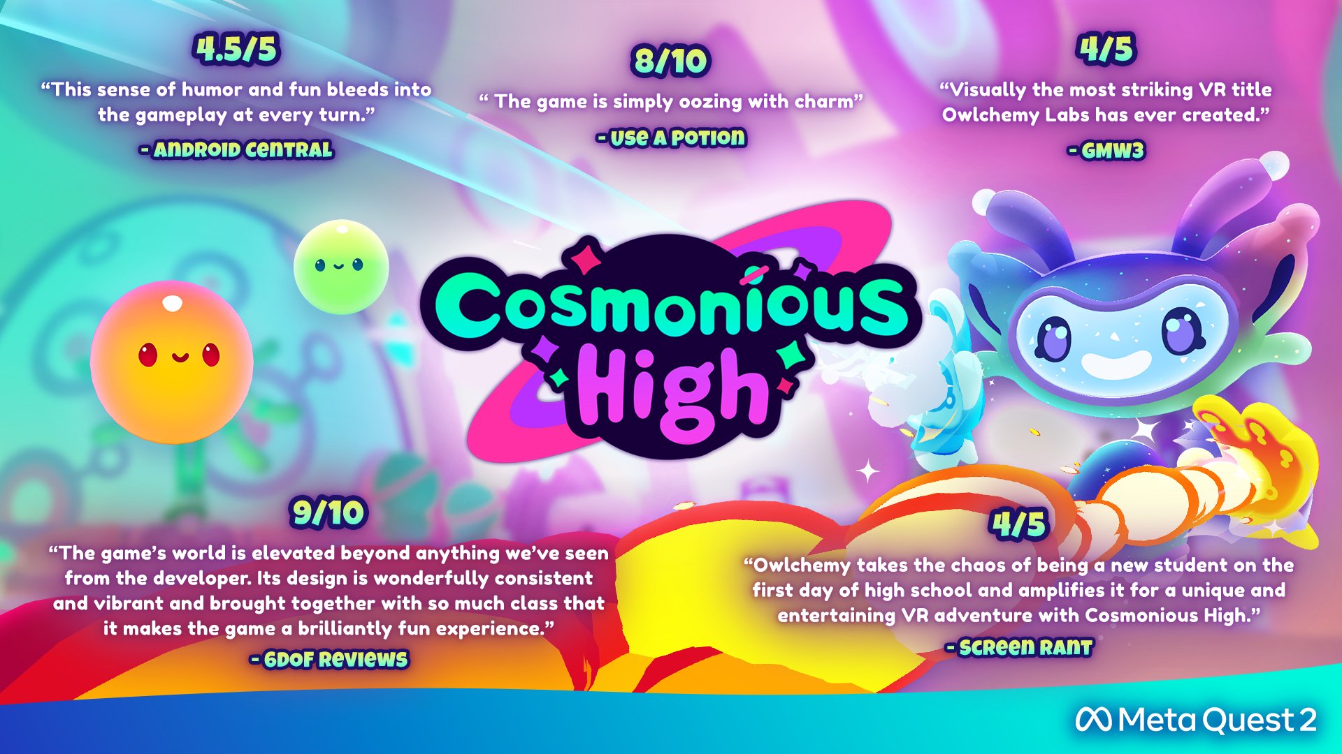 Мета обновления. Cosmonious High. Cosmonious High VR. Meta Quest 3. Cosmonious High fanart.