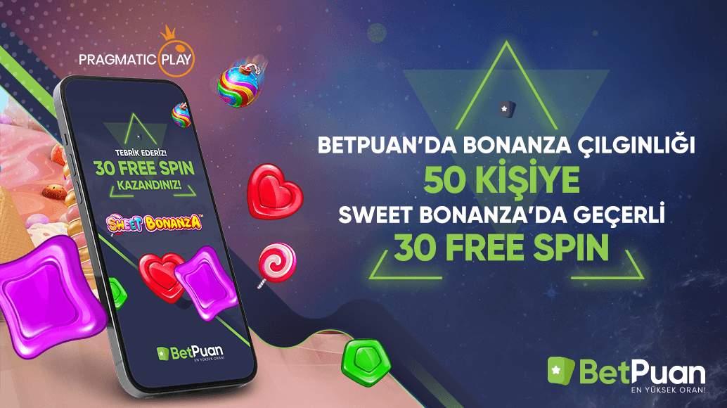 🎰 BetPuan'da Bonanza Çılgınlığı!

🍇 50 Kişiye Sweet Bonanza'da Geçerli 30 FREESPİN!

⭐️ Katılım Şartları;

✅Gönderi RT + yoruma 5 arkadaşını etiketle,
✅ Telegram kanalına abone olup formu doldur!
👉 t.me/BetPuanTR

⛔️Katılım 08/04/2022 saat 23:59'a kadar geçerlidir.