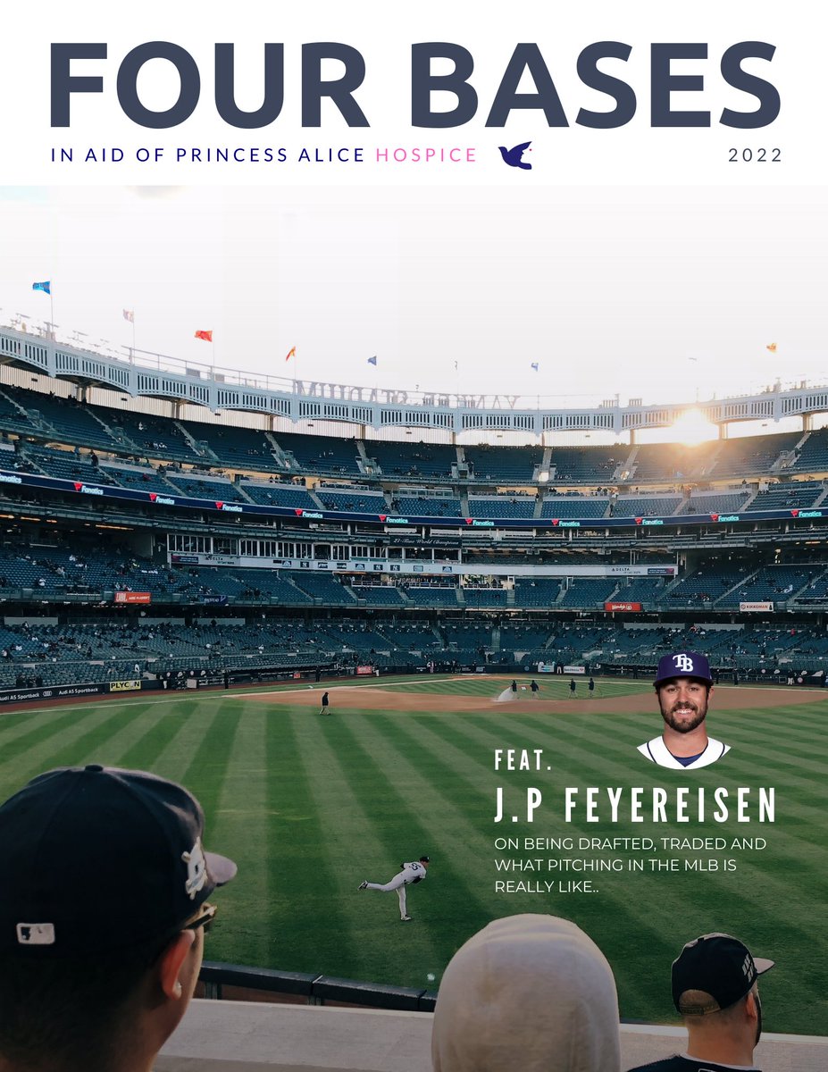 JoelFourBases's tweet photo. Four Bases E-Magazine is now live! (Downloadable PDF)

- Previews of all 30 teams
- Interview with @jpfeyer20 
- Q&amp;A with @DaleScottMLB5 
- Fantasy advice from @RotoBrits 
- &amp; much more

All in aid of @PAHospice having lost my Mom to a brain tumor in '20

https://t.co/vOKG9xik06 https://t.co/dBPAAErVsC