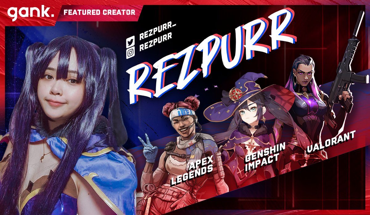 ganknow's tweet photo. ✨ 𝐆𝐚𝐧𝐤 𝐅𝐞𝐚𝐭𝐮𝐫𝐞𝐝 𝐆𝐚𝐦𝐞𝐩𝐚𝐥 ✨
Meet @rezpurr, a marketing student by day and by night, a space cat girl who loves FPS games. Check out her profile on Gank (https://t.co/qB3hWKxBwX) to catch a game with her in Valorant or Apex Legends!
#ganknow #gamepal https://t.co/t5aVGAVyS7