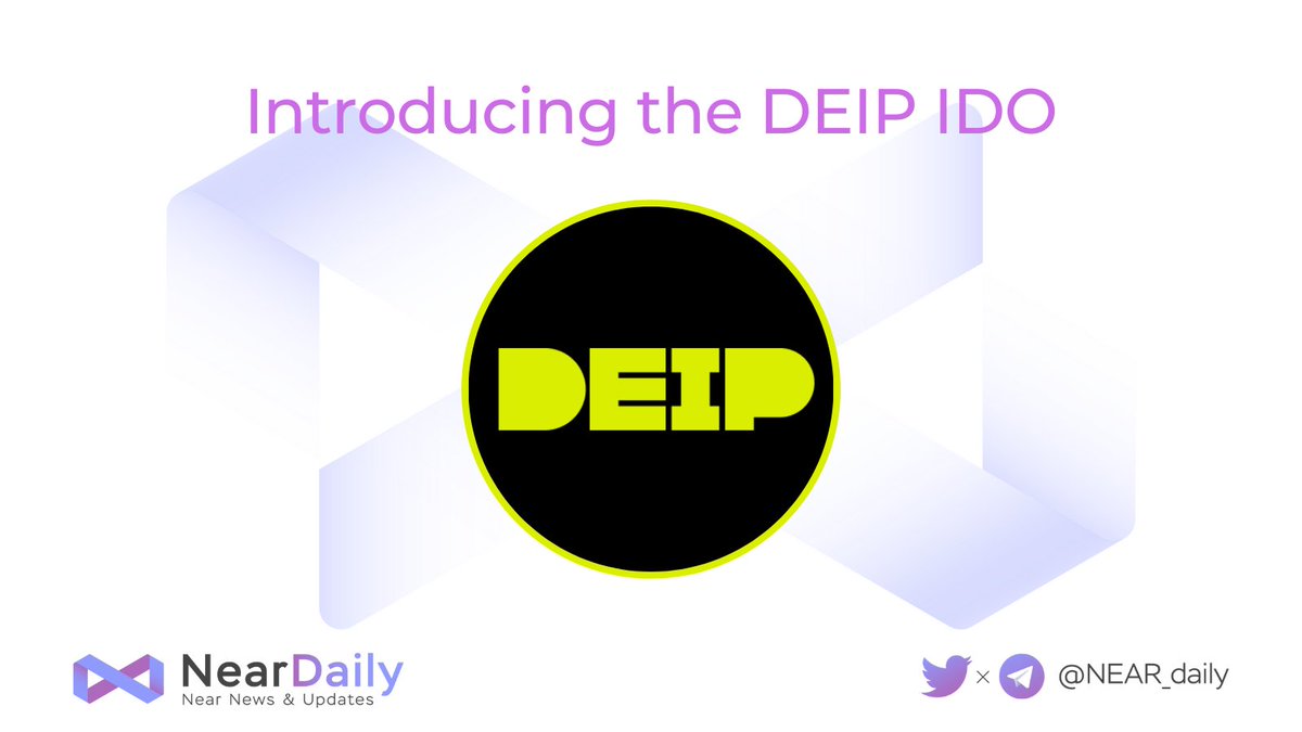 🥳Don't miss the upcoming IDO of <a href="/DEIP_World/">DEIP - Creator Economy Protocol</a>!

🎯The IDO will take place in two stages on two different dates &amp; platforms:

✅Stage 1: Apr 12 - Boca Chica
✅Stage 2: Apr 15 - Skyward.finance

🧐208k tokens will be sold, 5.20% of all DEIP tokens.

🔔medium.com/deip/deip-anno…