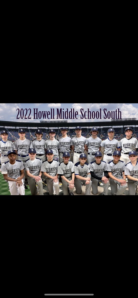 DarrenGhaffari's tweet photo. 2022 Howell Middle School South Baseball Team @HowellTwpMSS @HowellPAL https://t.co/ugAwrc3YIz