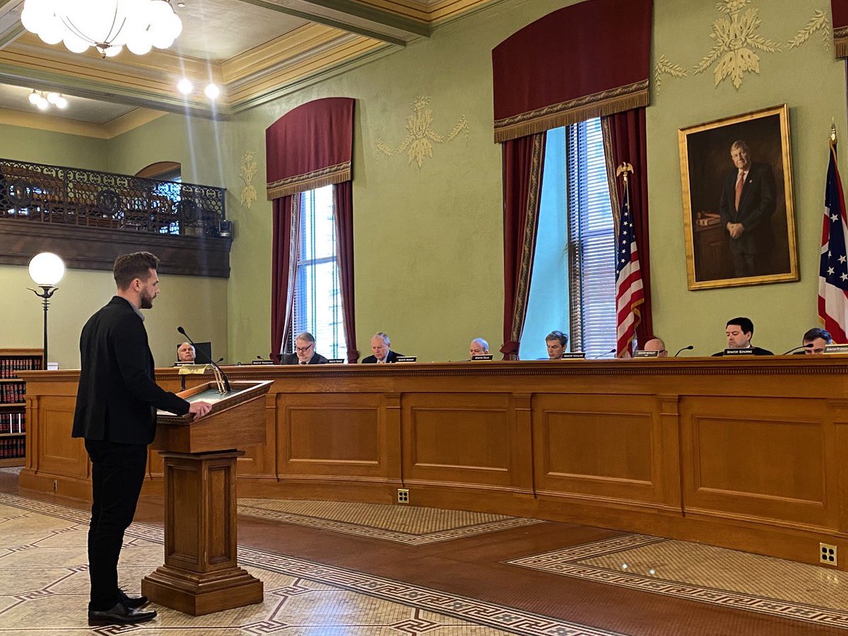 enderamotors's tweet photo. Our Founder and CEO was at the Ohio Statehouse yesterday on behalf of Endera to support Senator Rulli's “Accelerating Ohio's Auto Industry” Bill.
Thank you to Ohio State Assembly and @CleanFuelsOhio for allowing us to speak about Endera in support of the bill.
#ev #OhioForEVs https://t.co/W2NZEJrrfG