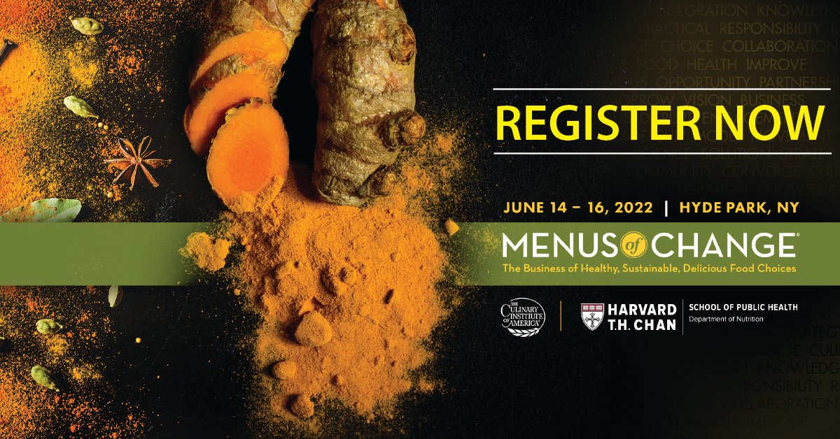 NRNonline's tweet photo. We'll be at @CIACulinary’s Menus of Change National Leadership Summit, will you? Connect with leading chefs and food experts who are working to bring positive change to our food system and our planet. Learn more: https://t.co/8rd6Icn5qk #CIAMOC https://t.co/J9nCoeRGou