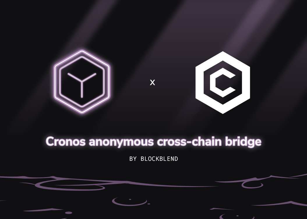 blockblendIO's tweet photo. We're excited to announce the addition of @cronosapp to the BlockBlend cross-chain anonymous bridge.

For the first time ever in crypto, bridge your $CRO anonymously to 4 different blockchains to receive the native token.

Fast, low fees &amp; untraceable.

https://t.co/BH7vfnodAm https://t.co/uoGNqUmKwJ