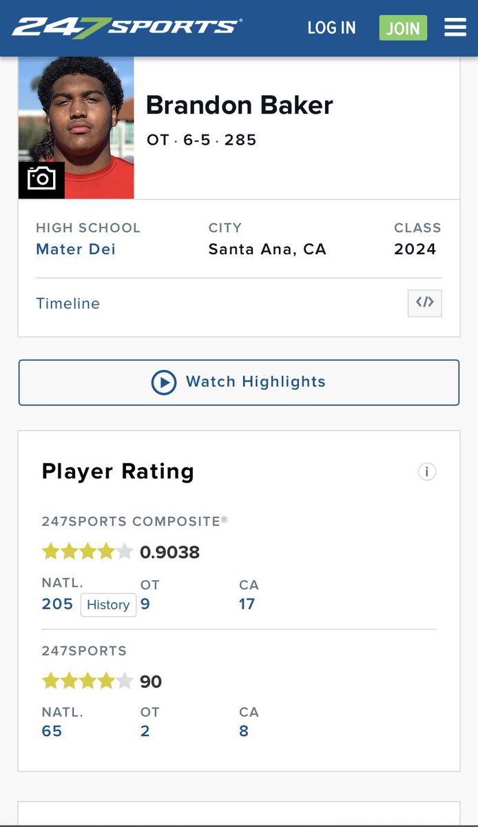 all glory to god! blessed to say im ranked the #2 OT in <a href="/247Sports/">247Sports</a> Top247 players. And the #1 OT in the state of California! <a href="/gregbiggins/">Greg Biggins</a> <a href="/mdfootball/">Mater Dei Football</a>