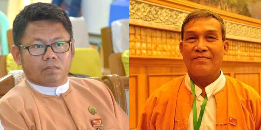 SaveMM99's tweet photo. Sittwe Township Court has sentenced Rakhine State Prime Minister Nyi Pu and Development Minister Min Aung to 4 months in prison each with accusation of voter fraud. Both had been imprisoned for 11yrs and 4yrs before this too.
#2022Apr6Coup #FckTheLaw #HearTheVoiceOfMyanmar https://t.co/EoQw4KpeV1
