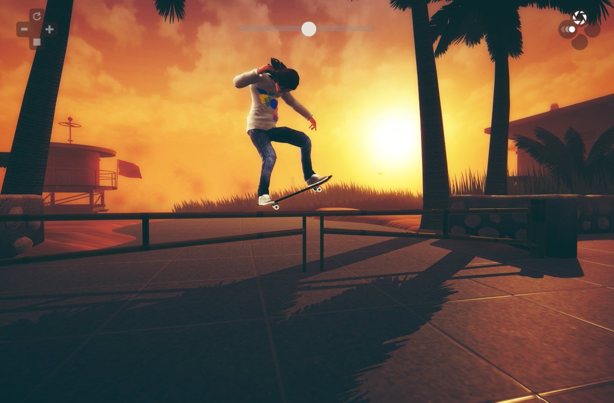 AppleArcade's tweet photo. 🛹 Why play @SkateCityGame? 

Genre: Action AKA Free-skate

Developers: @Builtbysnowman @Agens

Deets: The soundtrack slaps. Kick back and grind along to lo-fi beats in Challenge Mode. Stream the playlist now on @AppleMusic.

Shred: https://t.co/dnRyqRdczG https://t.co/PjTmnK7r6j
