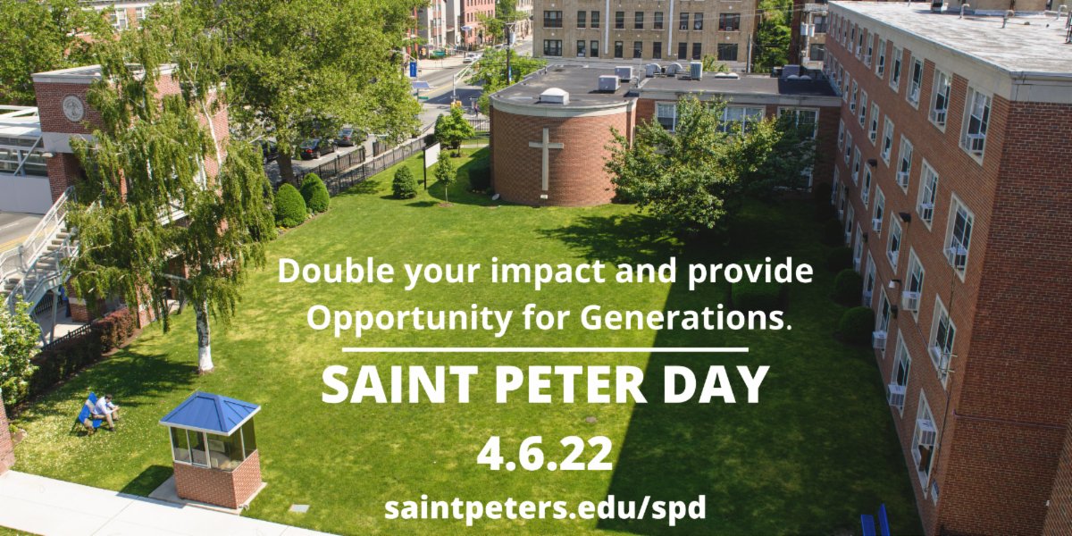 For 150 years, SPU has been committed to providing Opportunity for Generations. On one day each spring, our community comes together to celebrate the enduring impact of this commitment on Saint Peter Day, our annual day of giving. Make your gift now: bit.ly/3x7f4TA