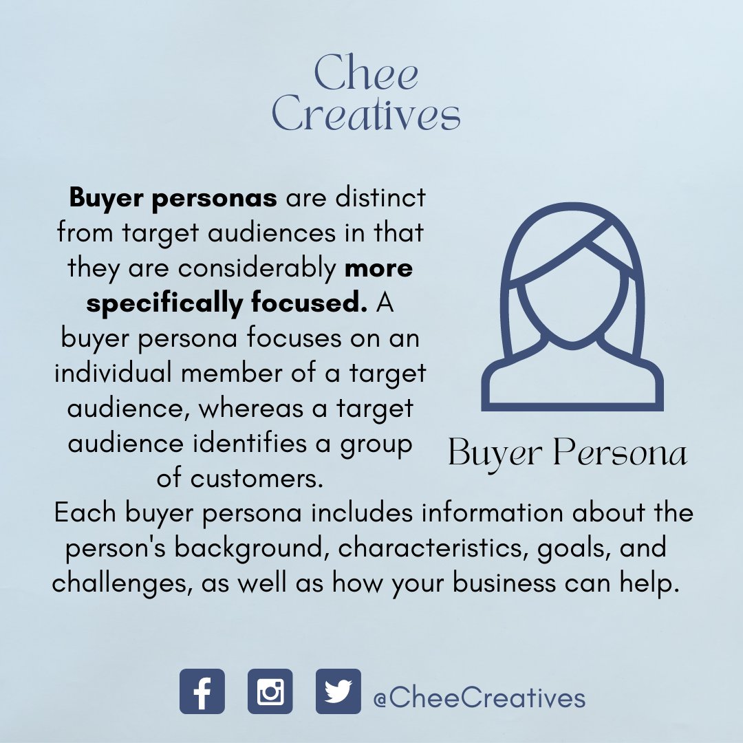 CheeCreatives's tweet photo. A one-size-fits-all kind of marketing will not help you to reach your marketing goal. 🙅‍♀️

Instead, you have to think of your target audience and buyer persona. 😀

Learn more by following @CheeCreatives 

#virtualassistants #MarketingDigital #socialmediamanager https://t.co/NIDLmC9Quf
