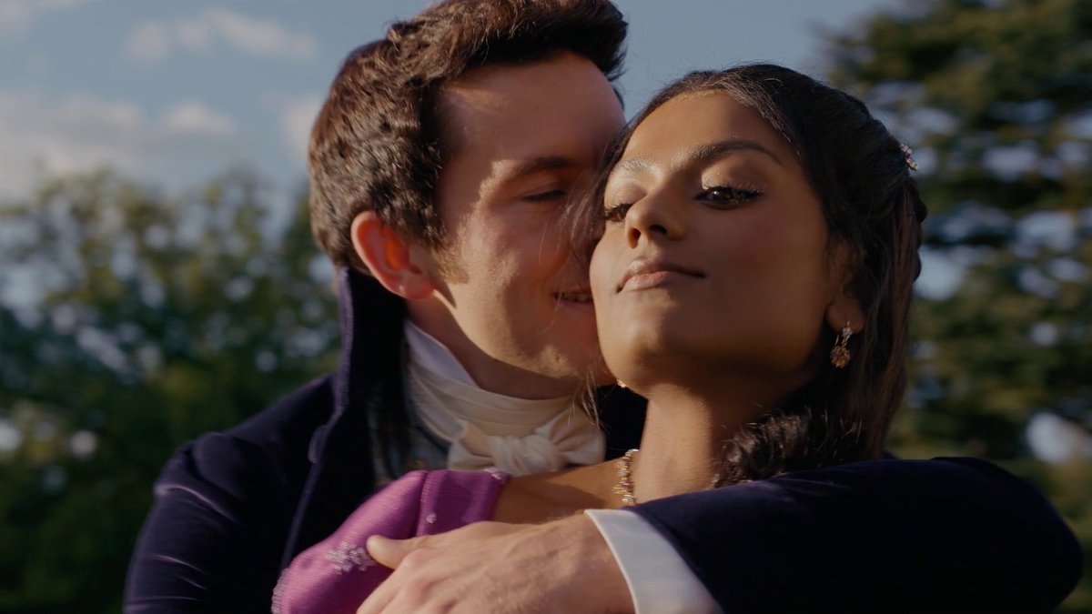 cosmicloustat's tweet photo. happiness looks so good on them #bridgerton https://t.co/ReqkyOeTwc