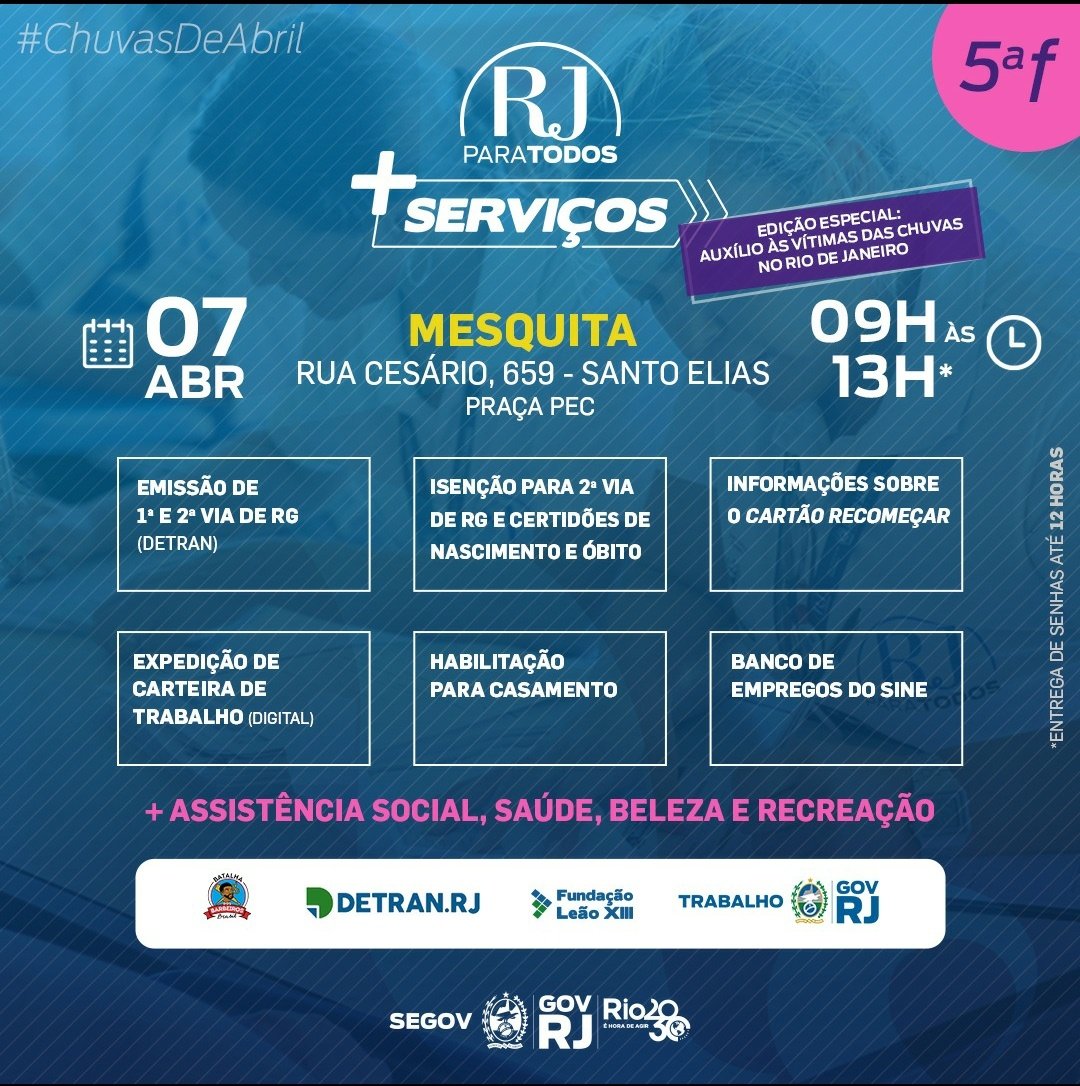 Delun4dj's tweet photo. Meus crias de Mesquita, amanhã vai rolar essa ação especial pra ajudar quem foi vítima das chuvas

Compartilha aí pra chegar em quem tá precisando https://t.co/j5pBcH1vOm