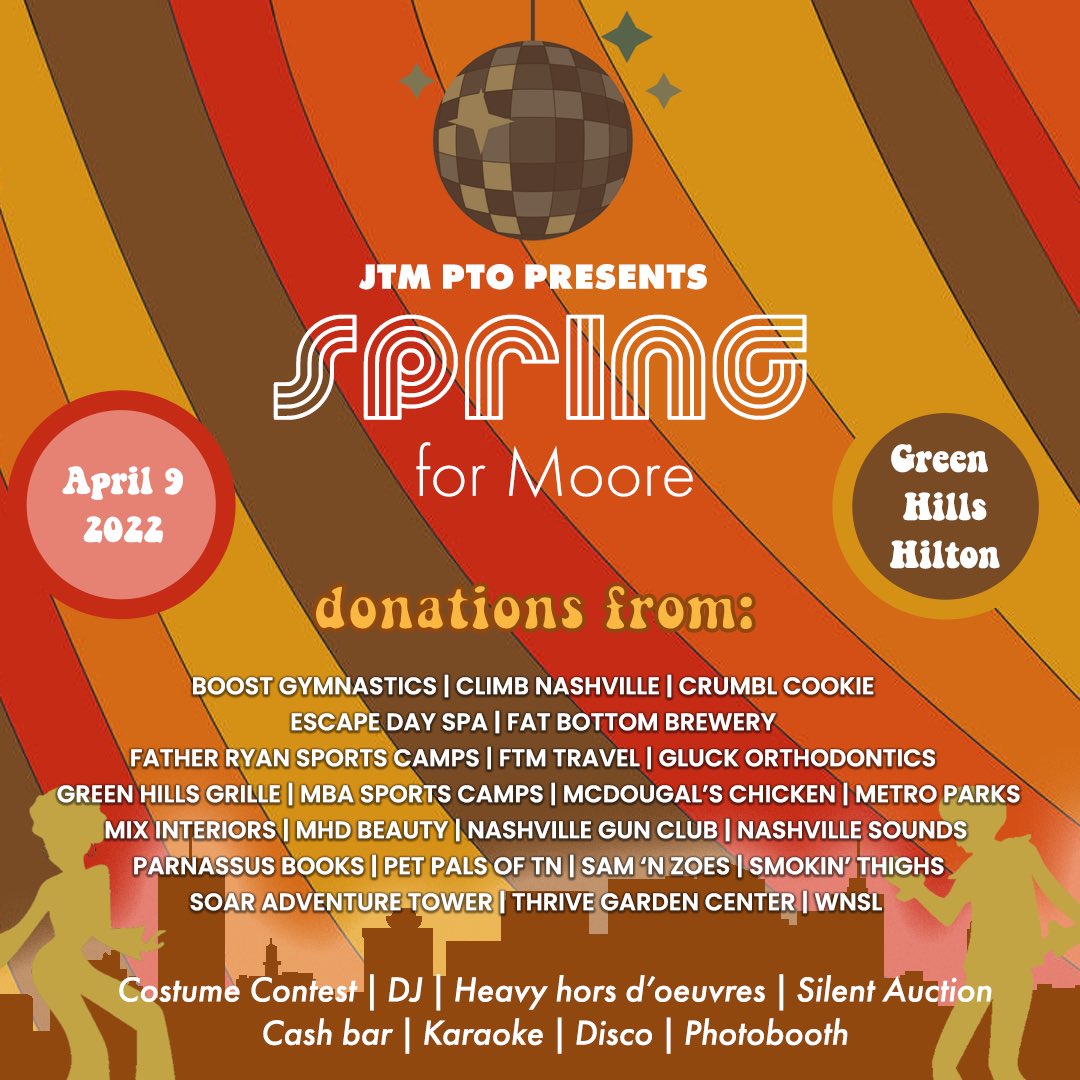 JTMooreMS's tweet photo. Disco isn’t dead. In case you haven’t heard, we’re bringing it back, this Saturday! Get you costume ready, your vocals fine tuned and dancing shoes polished! You don’t want to miss this free event! #SpringForMoore #discoisnotdead 💛🎤🎶❤️ https://t.co/SXWo2KVamW