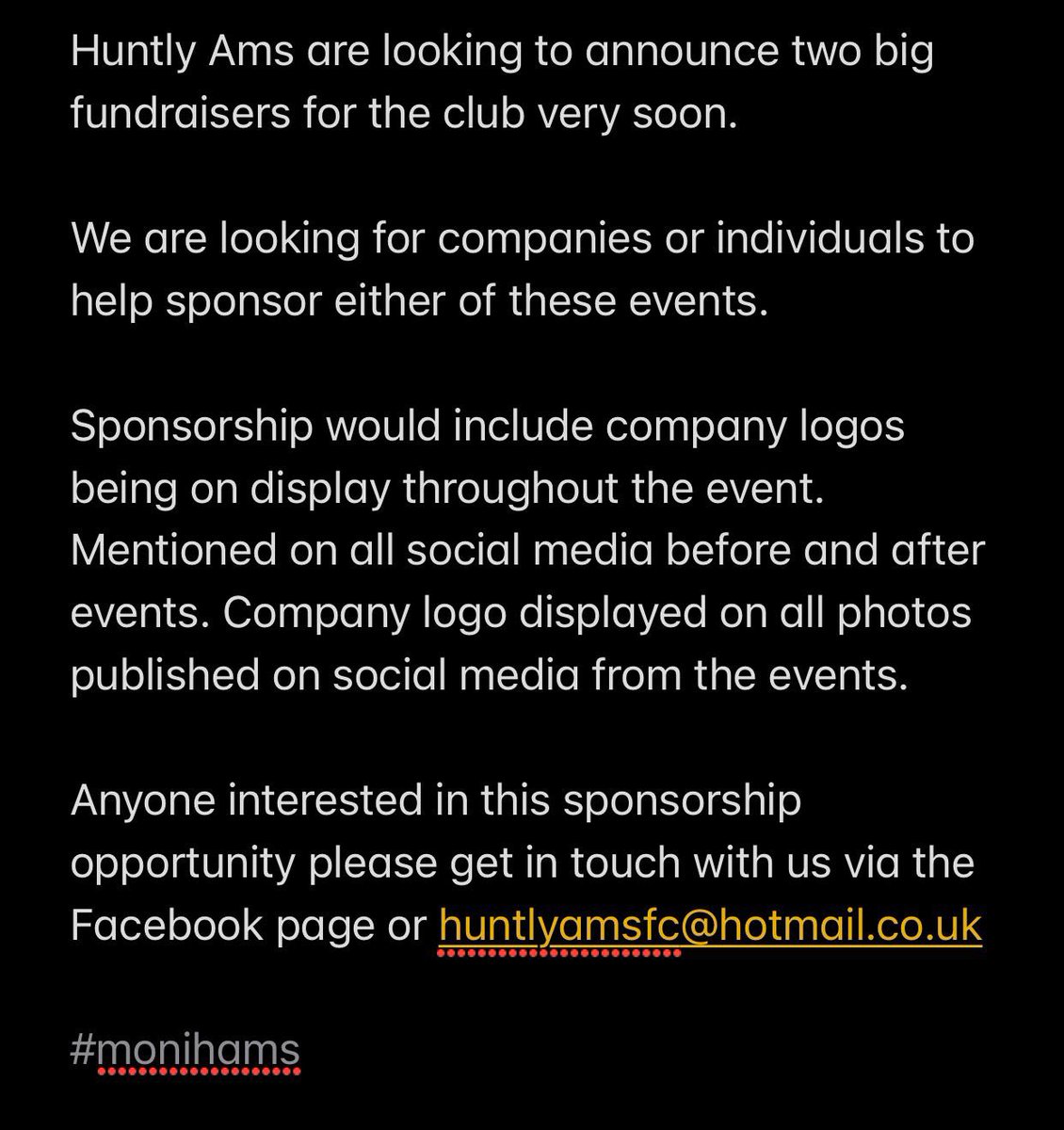 Huntly Amateurs (@huntlyams) on Twitter photo 
