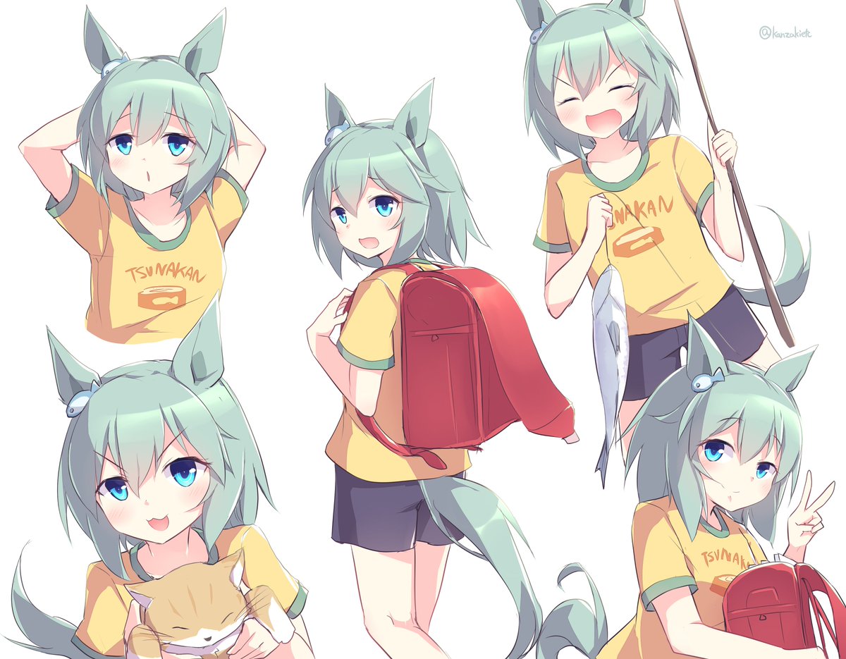 seiun sky (umamusume) 1girl horse ears backpack animal ears tail horse tail horse girl  illustration images