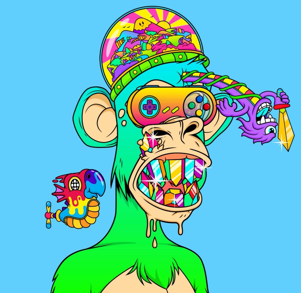 p3ntola's tweet photo. @WoahJonny  @PsychonautApeD  loving my apes the detail is amazing!! https://t.co/ckQsrjTqnM