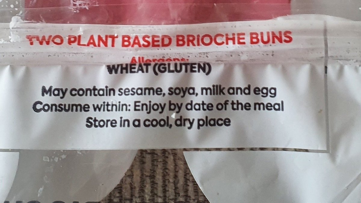 JaneEBastow's tweet photo. @goustocooking received this in our meal box yesterday and want to know how is this a 'plant based' brioche if it contains milk and eggs?? https://t.co/C0UQBl3deu