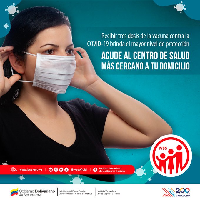 ivssoficial's tweet photo. #TomaDato | Si aún no te has inmunizado contra el coronavirus, envía un mensaje al 74224 con tú número de cédula y únete al Plan de Vacunación Masiva. 

#PorUnSeguroMásSocial #JuntosPorCadaLatido 
@MagaGutierrezV @NicolasMaduro https://t.co/2AQMghJ5iQ
