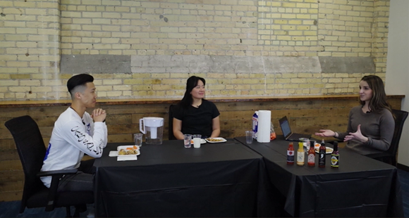 Check out Jia, Queenie, and Alexi's recap of Critical Tech Talk 2: Wendy Chun while they take on a plate of hot wings! Full version available now: youtu.be/YxAlPaqEKKE