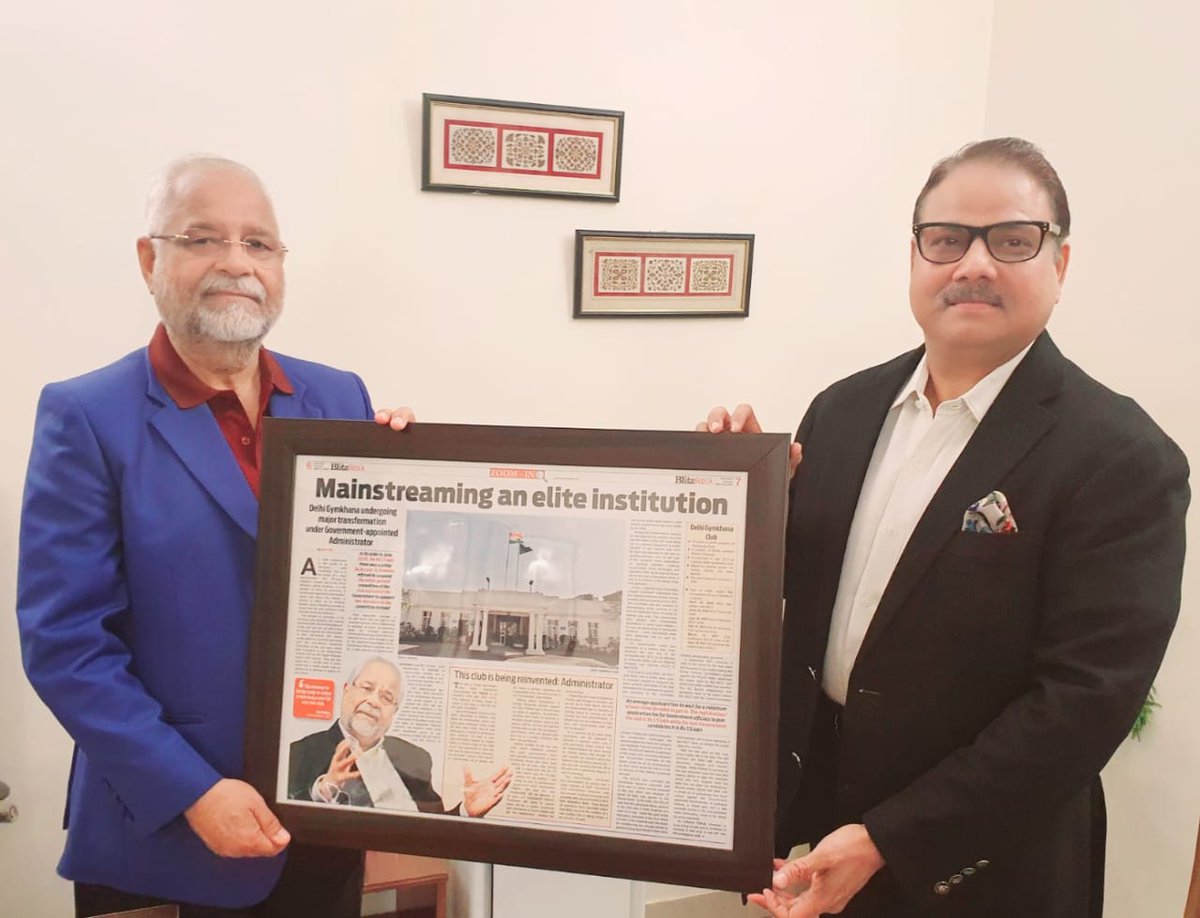 Having done the spadework and laid strong foundation for a reformed <a href="/DelhiGymkhana/">Delhi Gymkhana Club</a>, you deserve many kudos. The new committee will certainly carry the good work forward.
All the best <a href="/OmPatha56671104/">Om Pathak</a> ji

<a href="/PMOIndia/">PMO India</a> <a href="/AmitShah/">Amit Shah</a> <a href="/nsitharaman/">Nirmala Sitharaman</a>