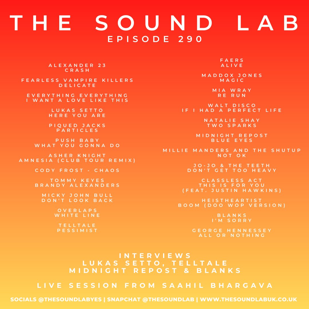 kick_doors's tweet photo. Here it is! @TheSoundLabYES (Winner of New Radio Station Of The Year 2022) syndicated show 7.4.22 - 13.4.22 - Including @jojoandtheteeth 'Don't Get Too Heavy' right after @MillieManders!  
https://t.co/3HhJ9HGgfS #globalradiopromotion #newrelease #altrock #rockmusic #qualityradio https://t.co/CURH3yHwGo