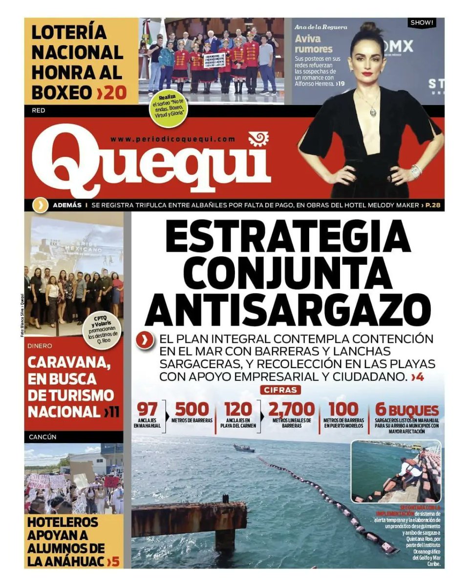 🌐 qfmradio.com.mx

📢 Portada y Contra Portada

📌 Tu Periódico Quequi

📅 Miércoles 6 de Abril 2022