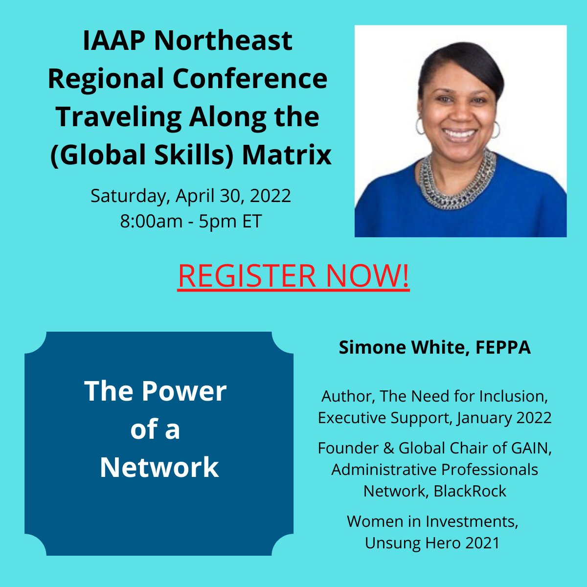 Full agenda and registration:bit.ly/2022NERegional