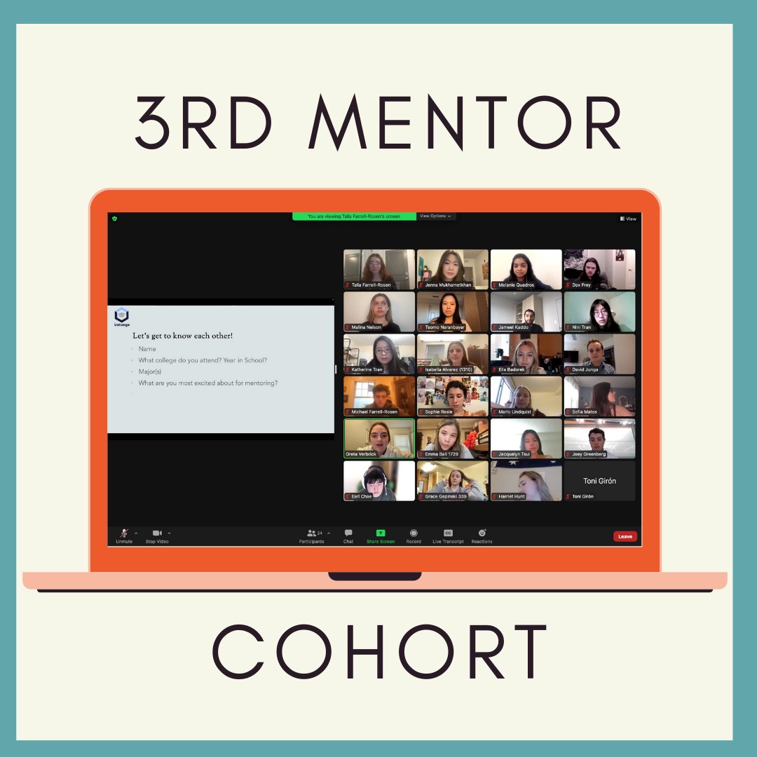 uchangescholars's tweet photo. This past week, we welcomed our new mentor cohort. Thank you to all the mentors who came out to our mentor trainings. We are excited to see you all mentor and make an impact on your mentees this upcoming year! https://t.co/JXyNUjUAA6