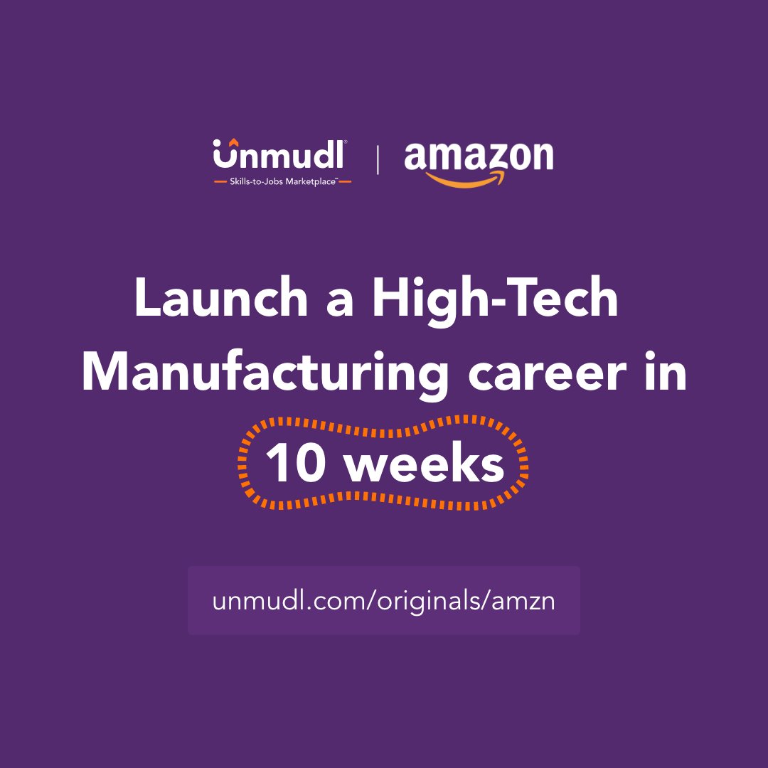 Go from course completion to being job qualified with just one course  #RMEAmazon unmudl.com/originals/amzn