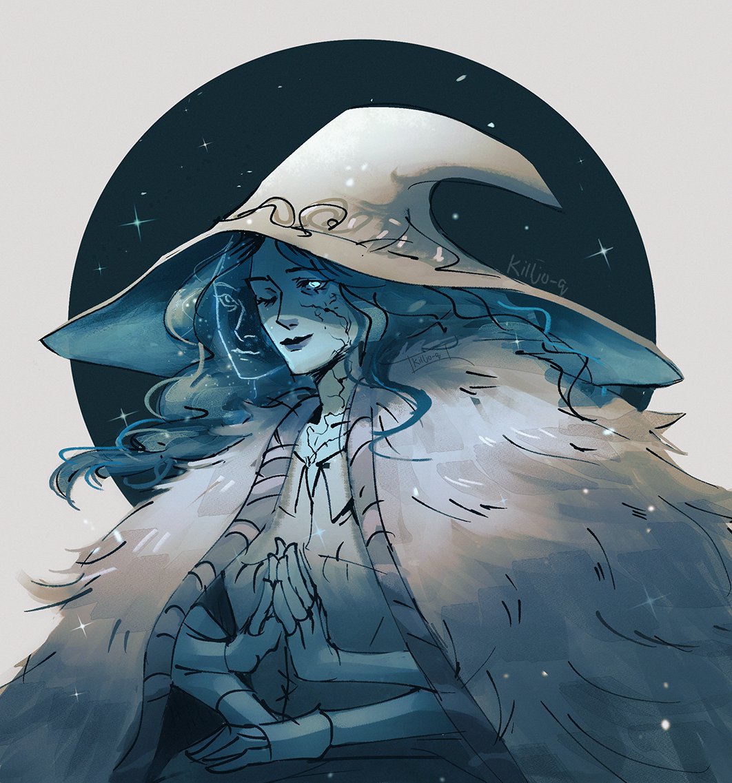 ranni the witch 1girl fur cloak solo extra arms hat cloak witch hat  illustration images