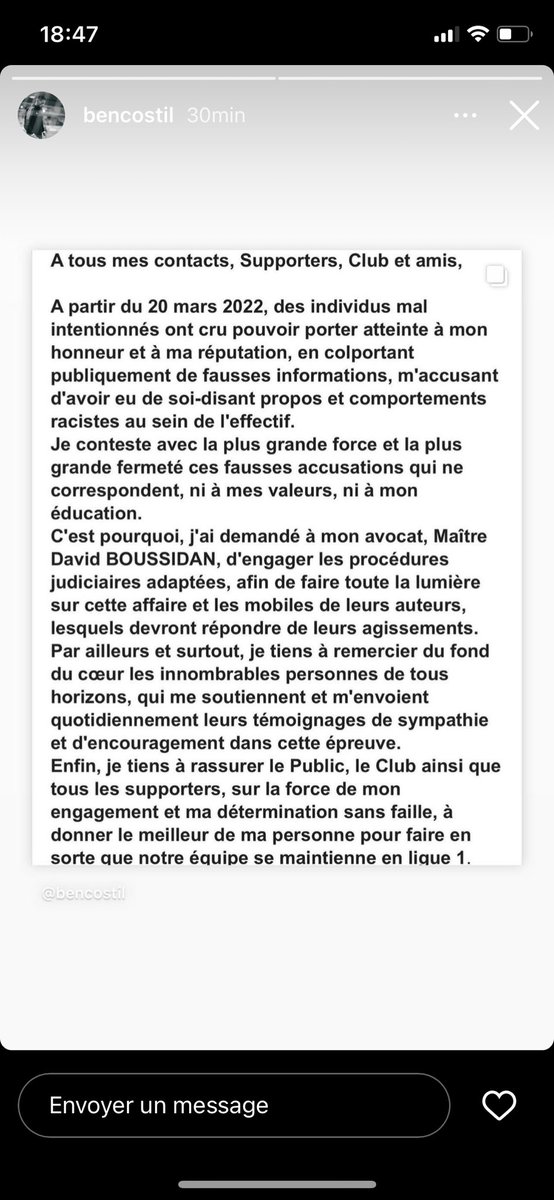 evlafcgb's tweet photo. Benoît Costil a donc bien porté plainte … la suite au prochain épisode https://t.co/trv7b5TFm3