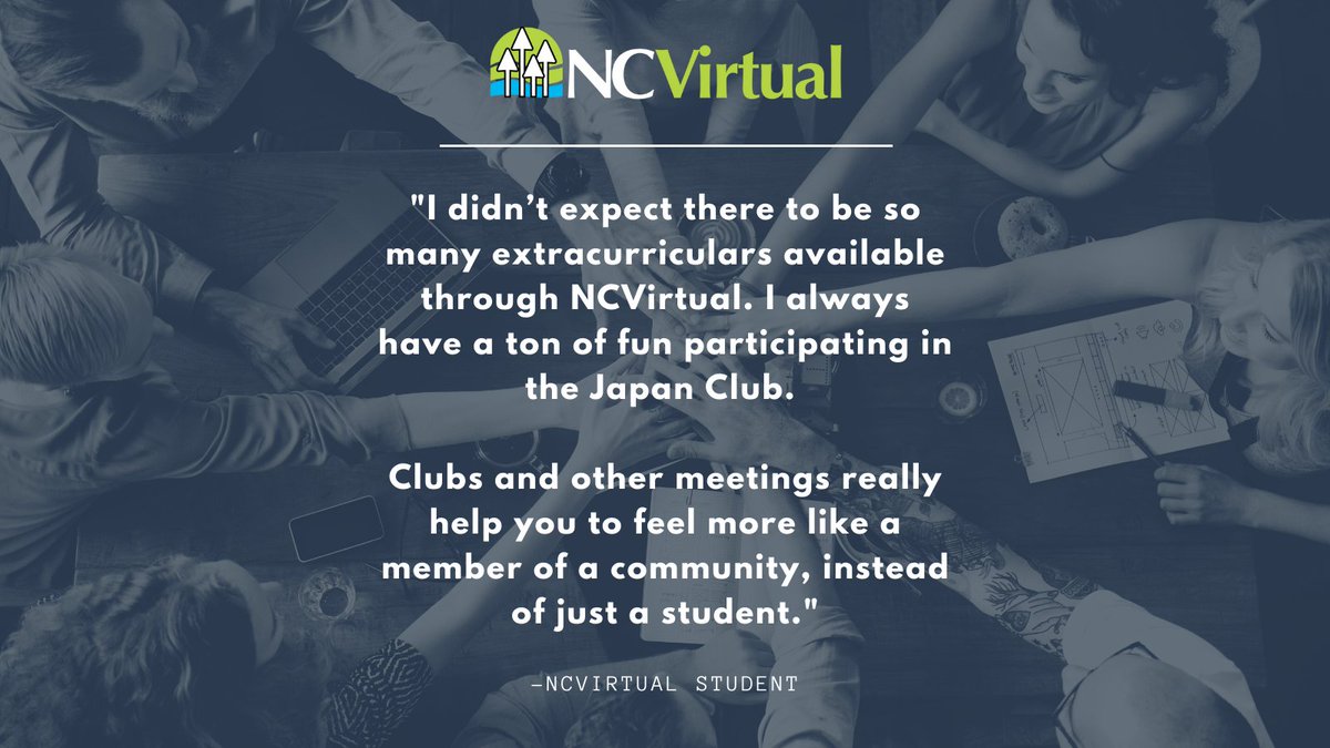 ncvps's tweet photo. NCVirtual strives to provide a well-rounded educational experience for all students!

#WeAreNCVirtual #OnlineLearning #VirtualLearning #NorthCarolina #MiddleSchool #HighSchool #NCVPS https://t.co/pXQ1pkAfsW