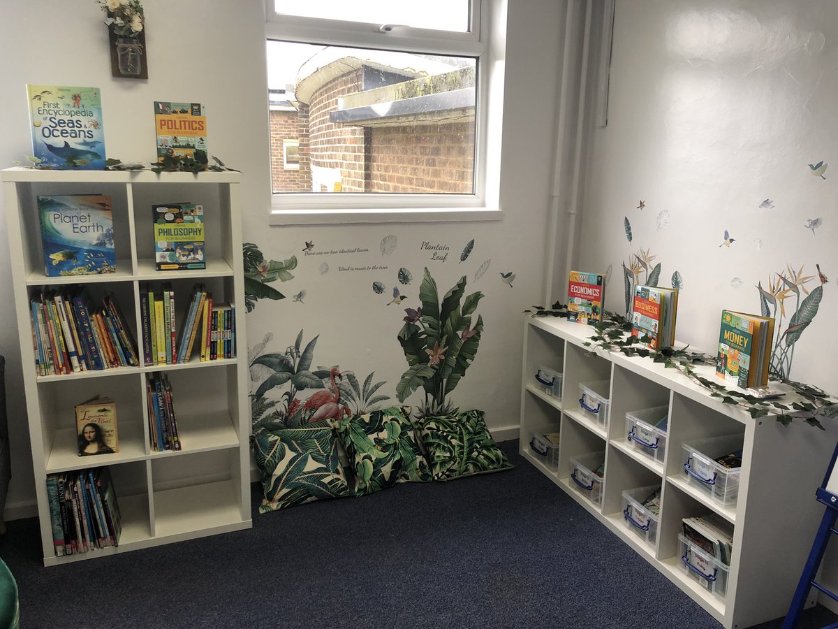 Bardsey_Primary's tweet photo. A busy start to the Easter holidays here - look at our transformed KS2 library! 📚 https://t.co/Ce9piugOKH