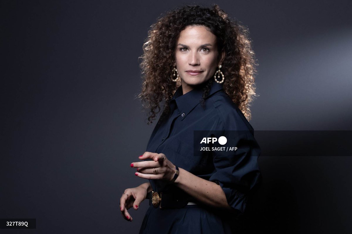 At @CANNESERIES, French actress Alix Poisson US actress Gillian ...