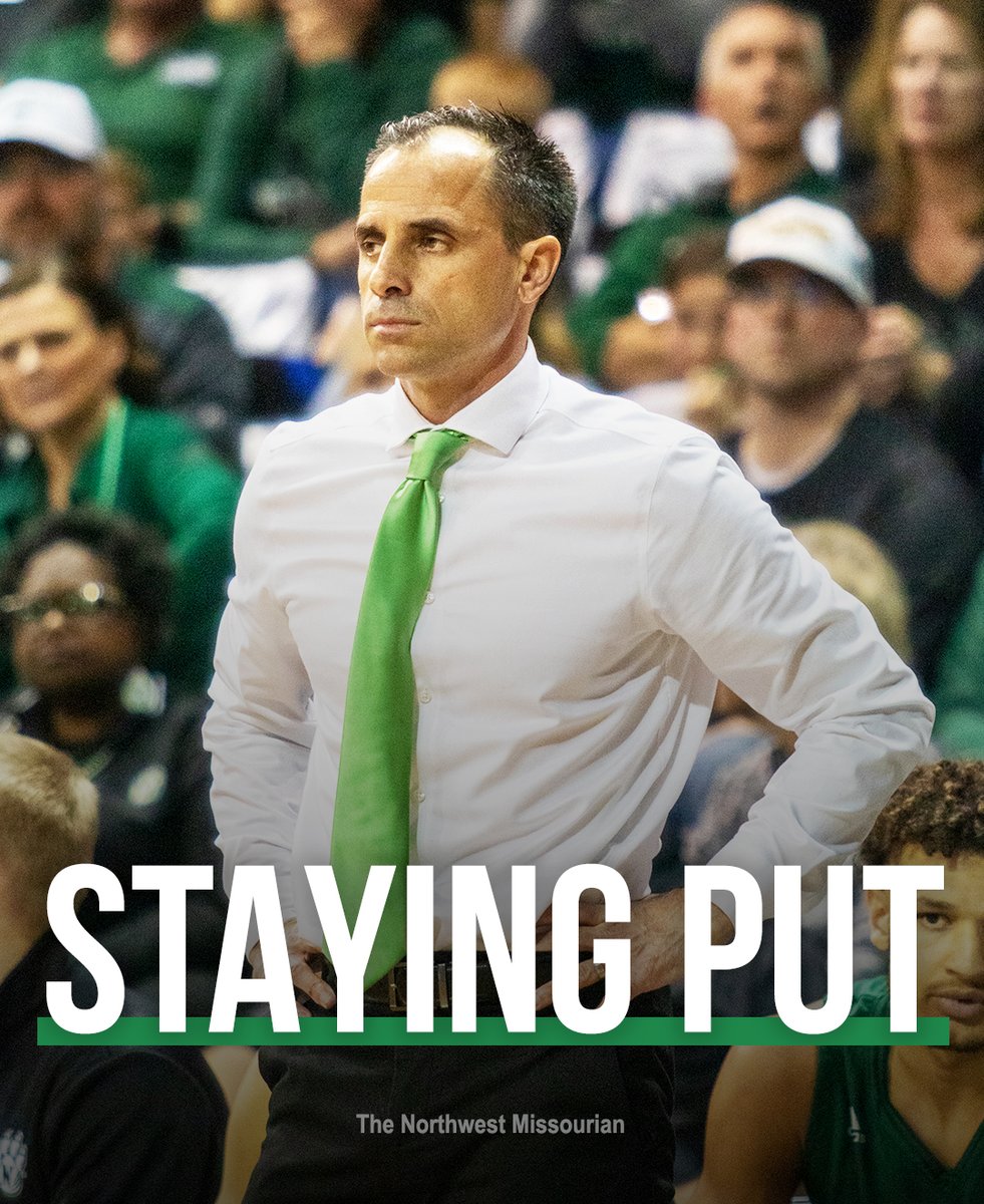 ByJonWalker's tweet photo. Despite the annual whirlwind of speculation, Northwest men's basketball coach Ben McCollum is planning to stay in Maryville for a 14th season.

"We've got something special here," he told The Missourian on Tuesday afternoon. https://t.co/qiLVp2oBjp
