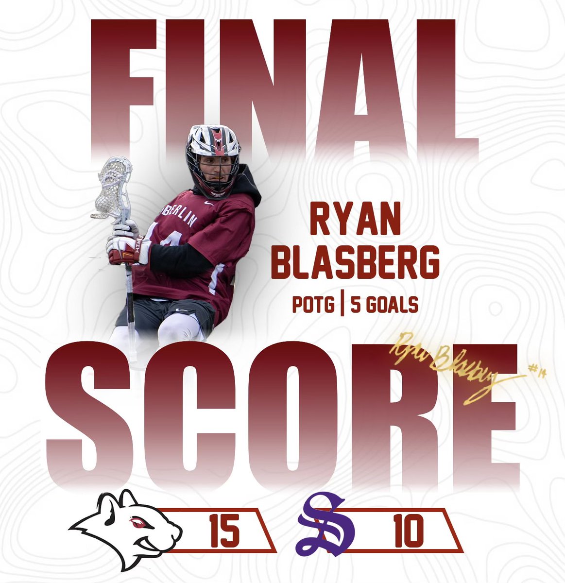 yeo_mlax's tweet image. Leaving Tennessee with a Win 👏 also, Shoutout to Junior Ryan Blasberg for earning Player of the Game for his outstanding performance in yesterday’s game‼️#GoYeo #ClimbOn