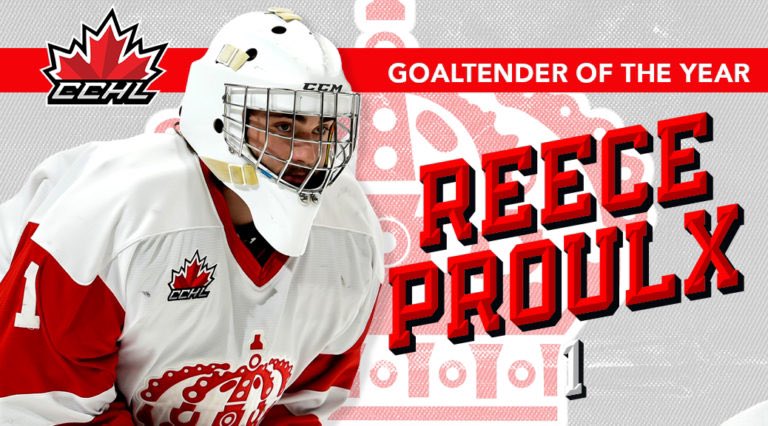 Release | <a href="/PLKingsCCHL/">Pembroke LumberKings</a> 2002 G Reece Proulx voted 2021-22 <a href="/TheCCHL/">The CCHL</a> Goaltender of the Year

📷 icelevel.com
Graphic | Mark Kelly

🗞 | thecchl.ca/release-lumber…