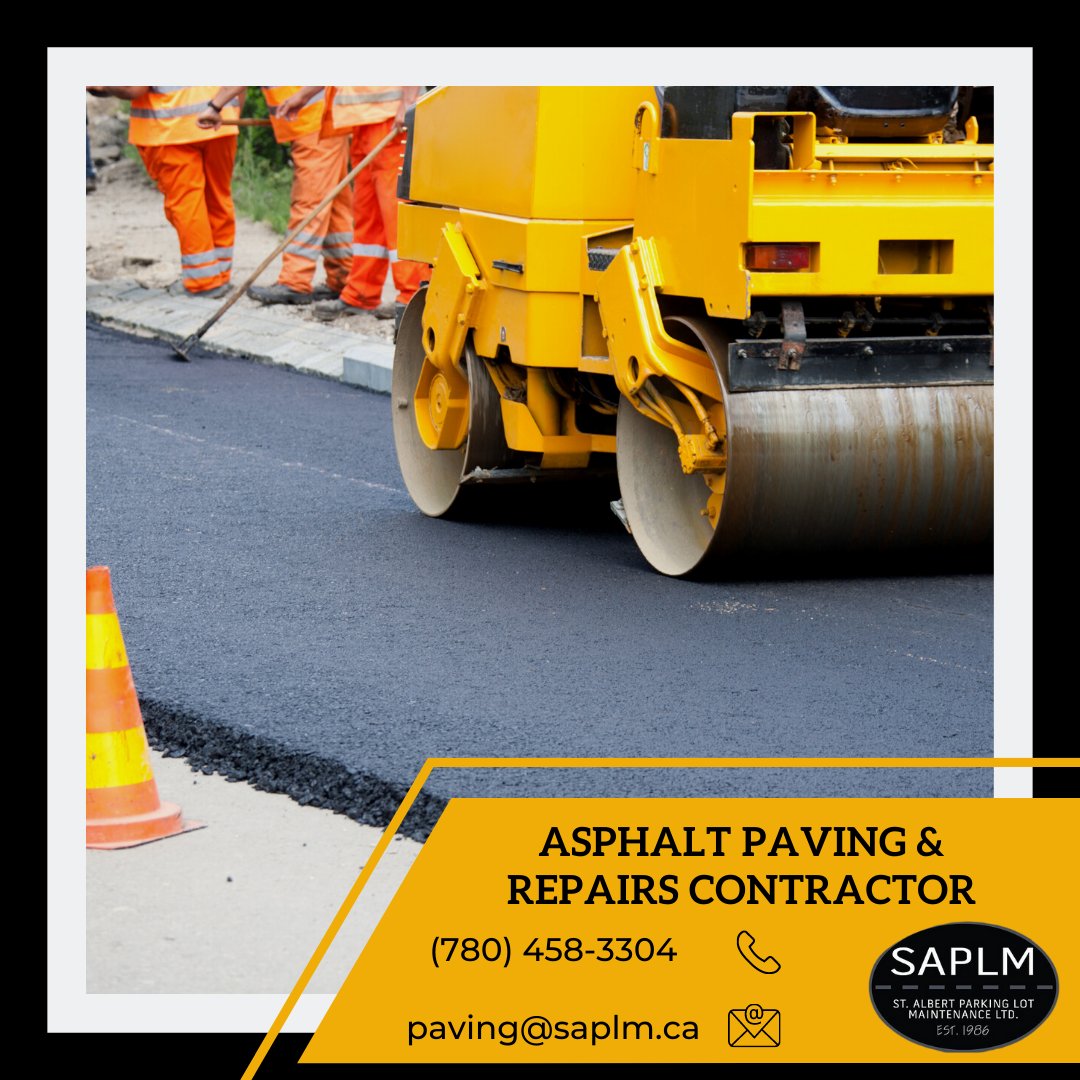 Nasty potholes, large cracks, low spots holding water?
Whether you require a complete resurfacing, minor repairs or unsure of what type of service you need, our team at SAPLM can assess the damage and determine the most effective solution for it! Contact us today! #yeg #edmonton